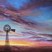 Image of Sunset Over the Plains by Cyndy Carstens