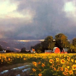 Image of Cloudy with a Chance of Sunflowers by Romona Youngquist