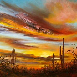 Image of Sweeping Desert Vista by Cyndy Carstens