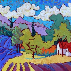 Image of Living Among Blue and Gold Fields by Claudia Hartley