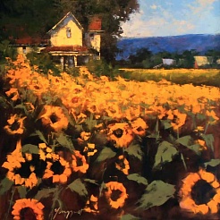 Image of Sunflower Morning by Romona Youngquist