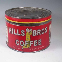 Image of Hills Bros Coffee Tin by Karen Shapiro