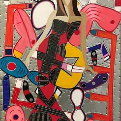 Image of Me & Elizabeth Murray (selfportrait) by Christi Manuelito