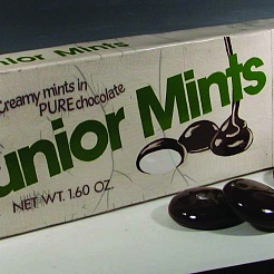 Image of Jr Mints wallpiece w 5 candies by Karen Shapiro