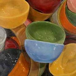 Image of Fishs Eddy Bowls Blue Jewel   by Eve Plumb