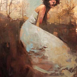 Image of Sticks & Blue Dress by Michael Carson