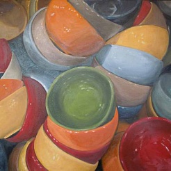 Image of Fishs Eddy Bowls Green Jewel   by Eve Plumb
