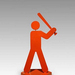 Image of Batter Up [Orange] by Todd Pierce