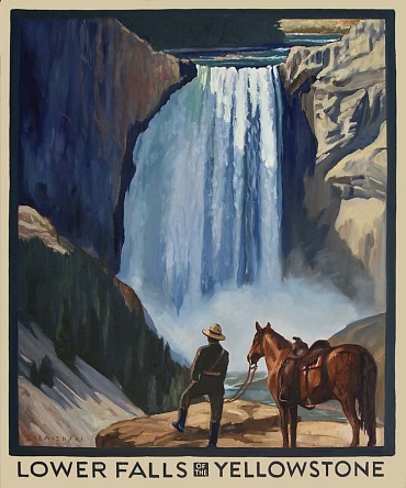 Image of Lower Falls of the Yellowstone by Dennis Ziemienski
