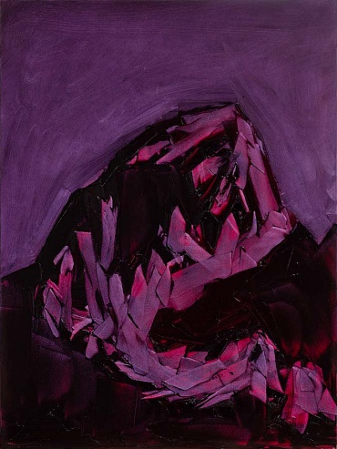Image of Grand Teton, ROYGBIV #2, Violet (quinacridone magenta and violet) by Jivan Lee