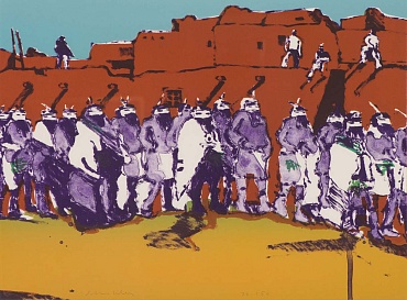 Image of Dancers at Zuni (T: 78-688) by Fritz Scholder