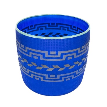 Image of Tlingit Shelf Basket- #B19-53 Cobalt/Blue by Preston Singletary