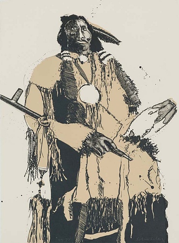 Image of Buckskin Indian (Second State) by Fritz Scholder