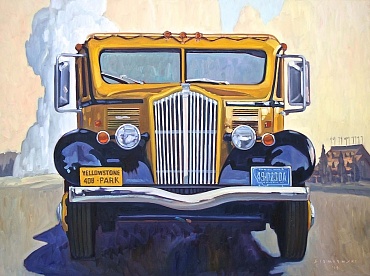 Image of The Yellowstone Bus by Dennis Ziemienski