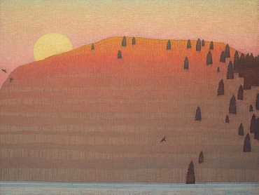 Image of Rising Winter Moon by David Grossmann