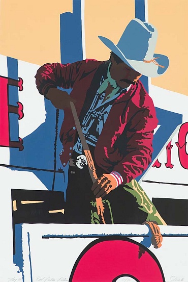 Image of Red Rodeo Rider by Bill Schenck