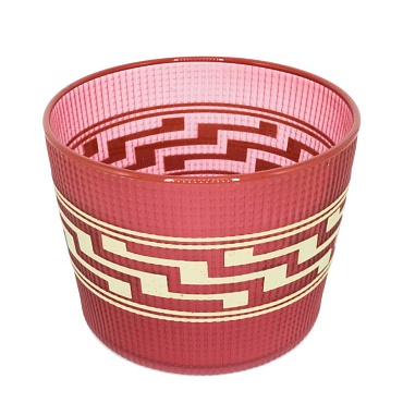 Image of Tlingit Berry Basket- #B18-136 Salmon/Red by Preston Singletary