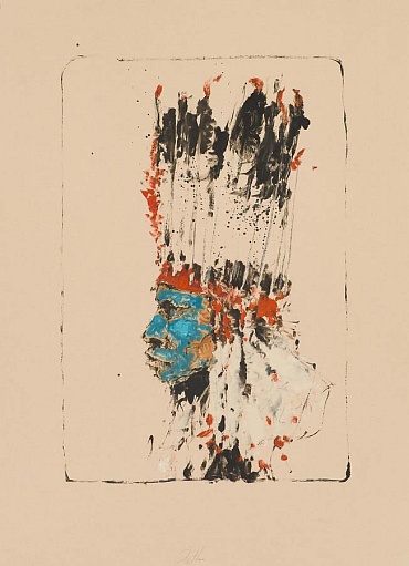 Image of Indian with Blue Face by Paul Pletka