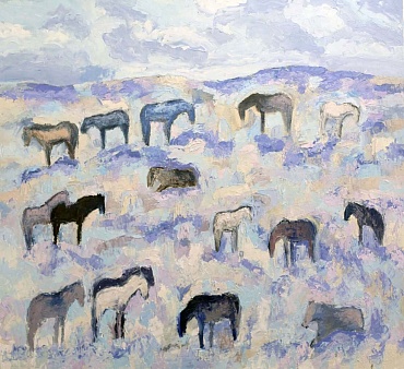 Image of Red Lodge Horses #3 by Theodore Waddell