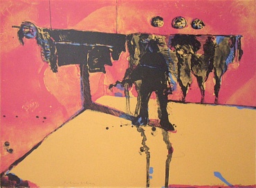 Image of Indian Inside the Kiva by Fritz Scholder