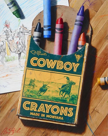 Image of CM Russell's Cowboy Crayons by Ben Steele