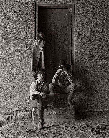 Image of Jim and Jason Eiche, Bell Ranch, New Mexico by Jay Dusard