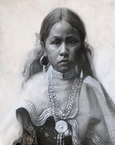 Image of Jicarilla Girl by David Frederick Riley